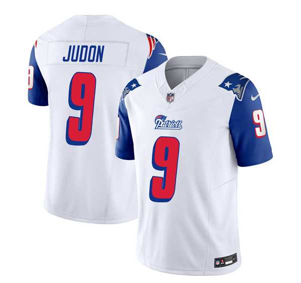 Men & Women & Youth New England Patriots #9 Matthew Judon White Blue 2023 F.U.S.E. Vapor Limited Jersey